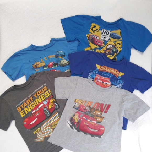 Disney Other - Bundle of (5) Disney Pixar Cars Small (5/6) Tops